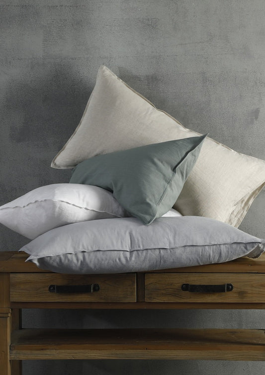 Laundered Linen Pillowcases | Lodge Size