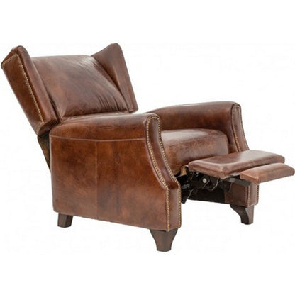 Leather Recliner | Tan