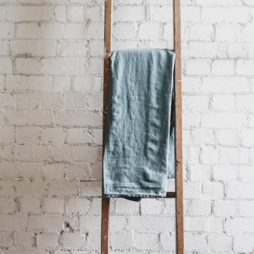 Stonewashed Linen Flat Sheet | Mineral | Made in Europe