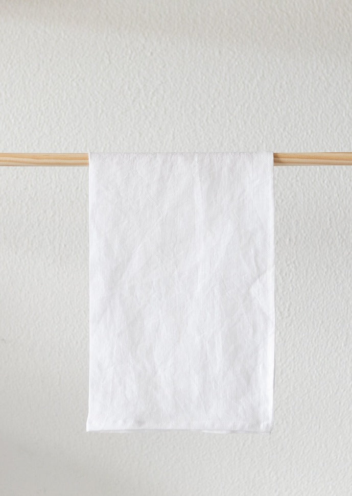 Linen Tea Towel | White | Made in NZ