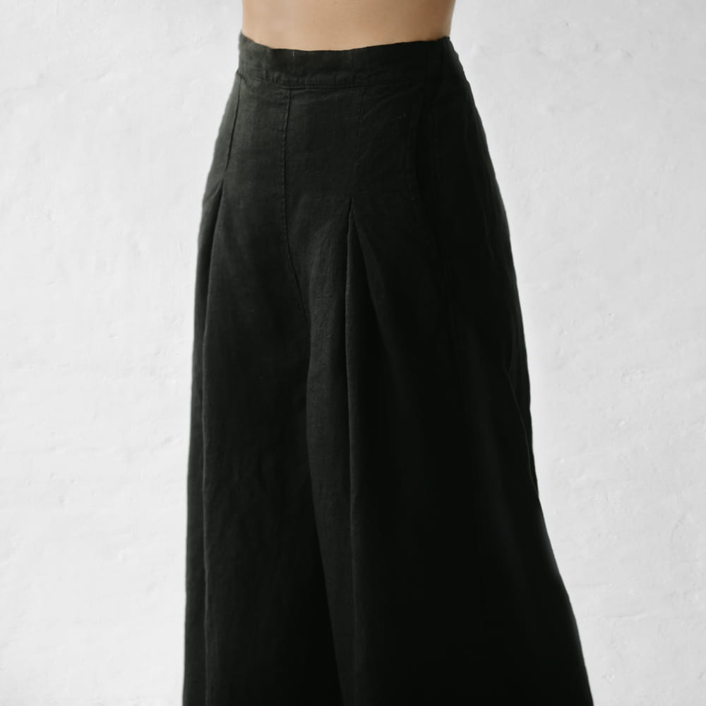 Kumiko Linen Pants | Black