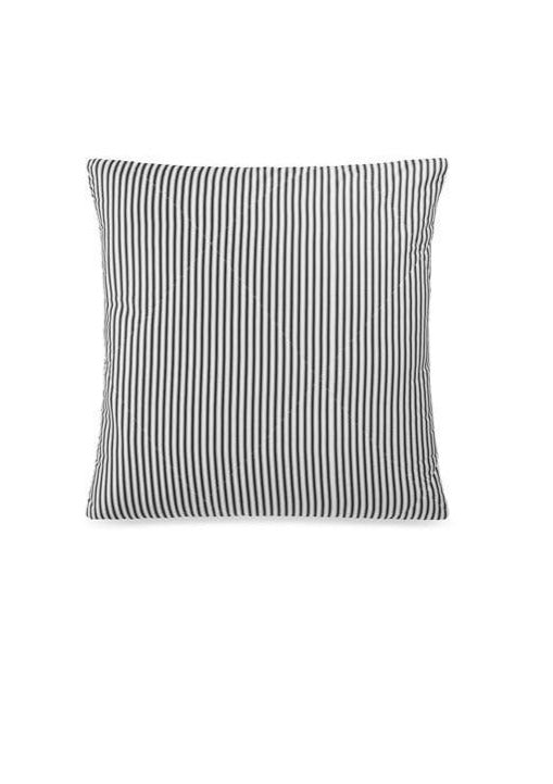 Black and White Ticking Euro Pillow