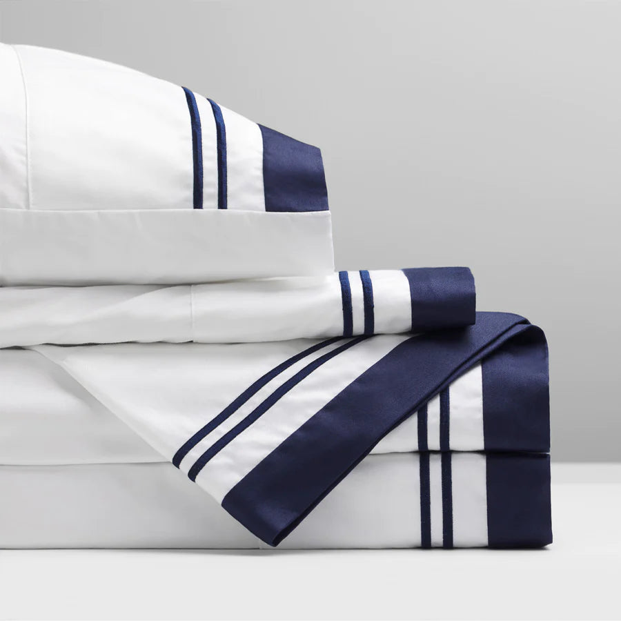 Manhattan Duvet Cover Set | Navy