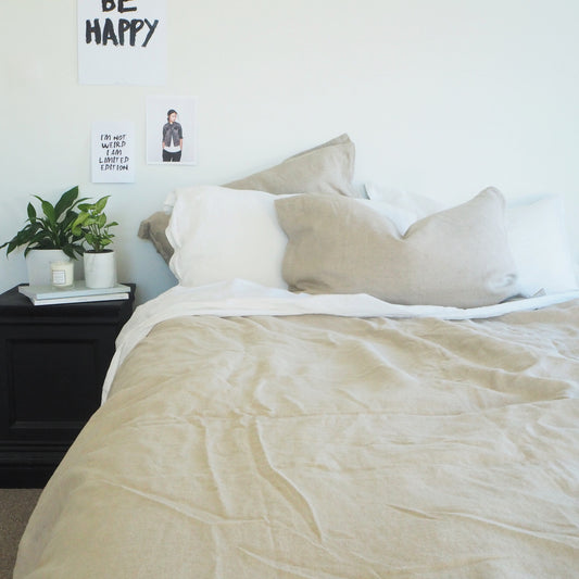 Linen Euro Pillowcase | Natural