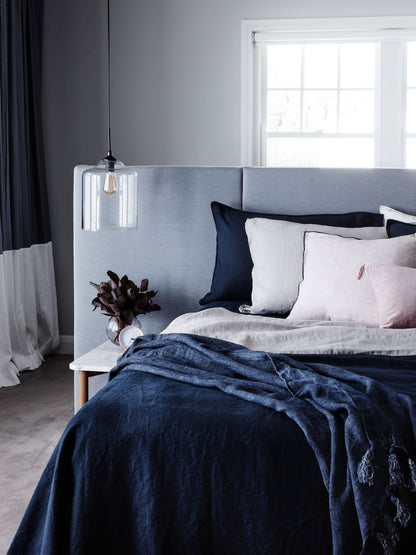 French Linen Pillowcases  | Navy