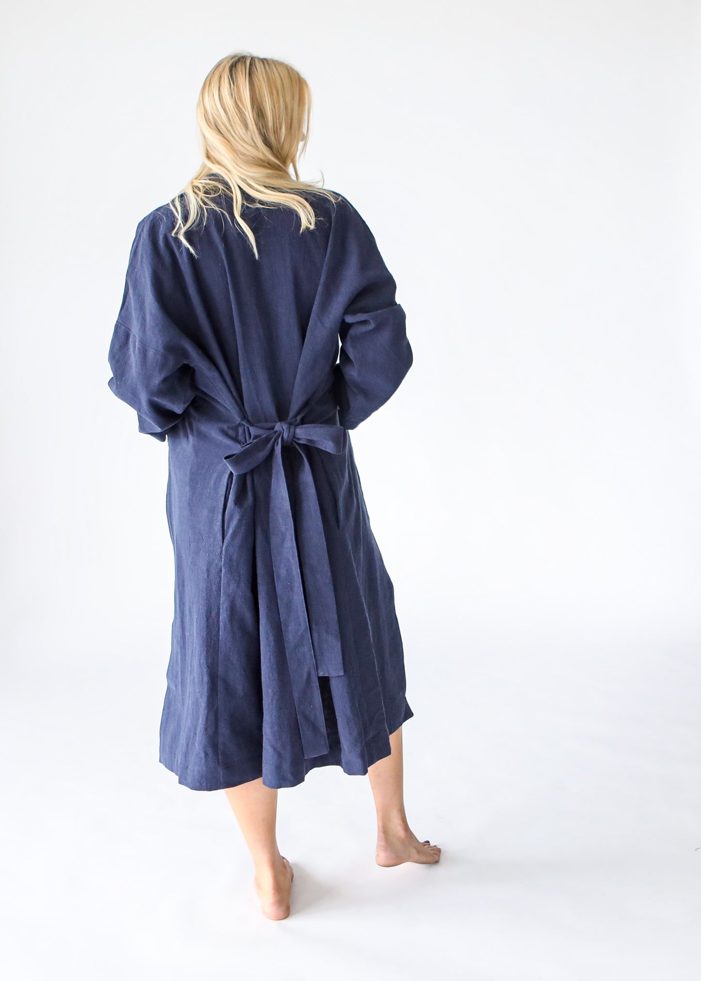 Heavy Linen Coat | Ink