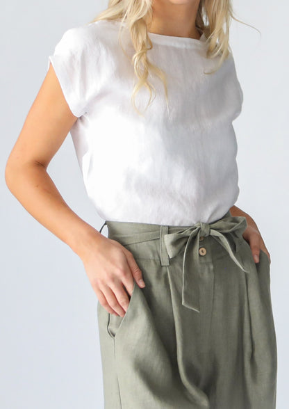 Cooper Linen Pants | Olive