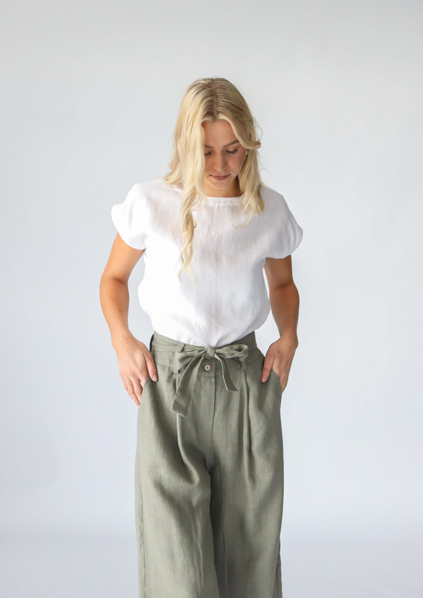 Cooper Linen Pants | Olive