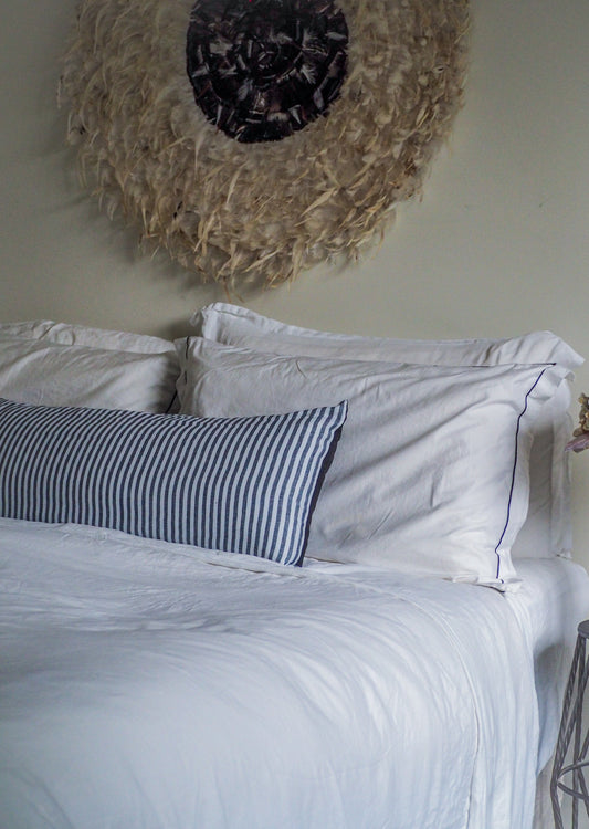 Black & White Striped Cushion | 80cm