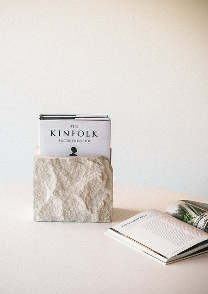 KRISTINA DAY Magazine Keeper | Sandstone