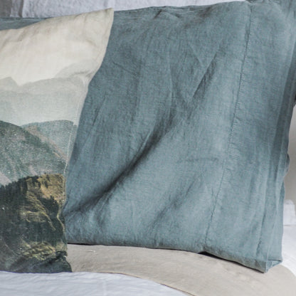 Stonewashed Linen Pillowcases | Mineral