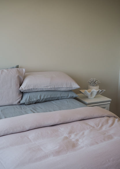 Soft Taupe Linen Duvet