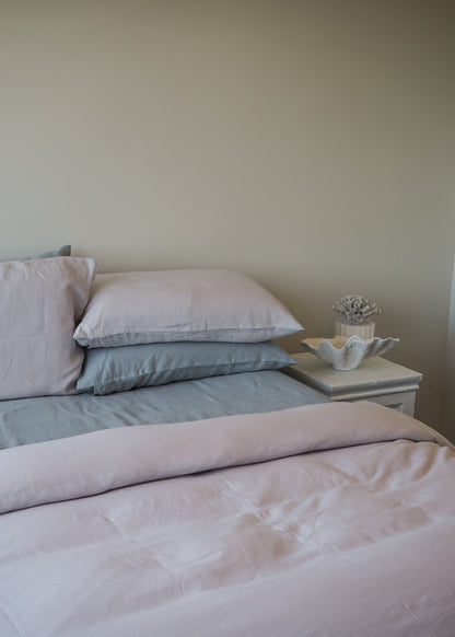 Soft Taupe Linen Pillowcases