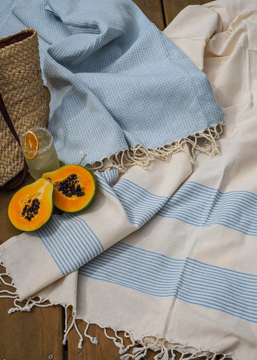 Turkish Beach Towel | Baby Blue
