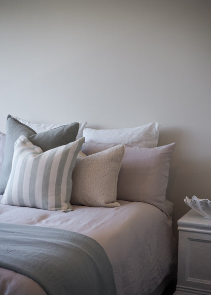Soft Taupe Linen Pillowcases