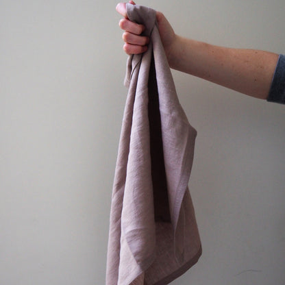 Linen Tea Towel | Rosey Brown