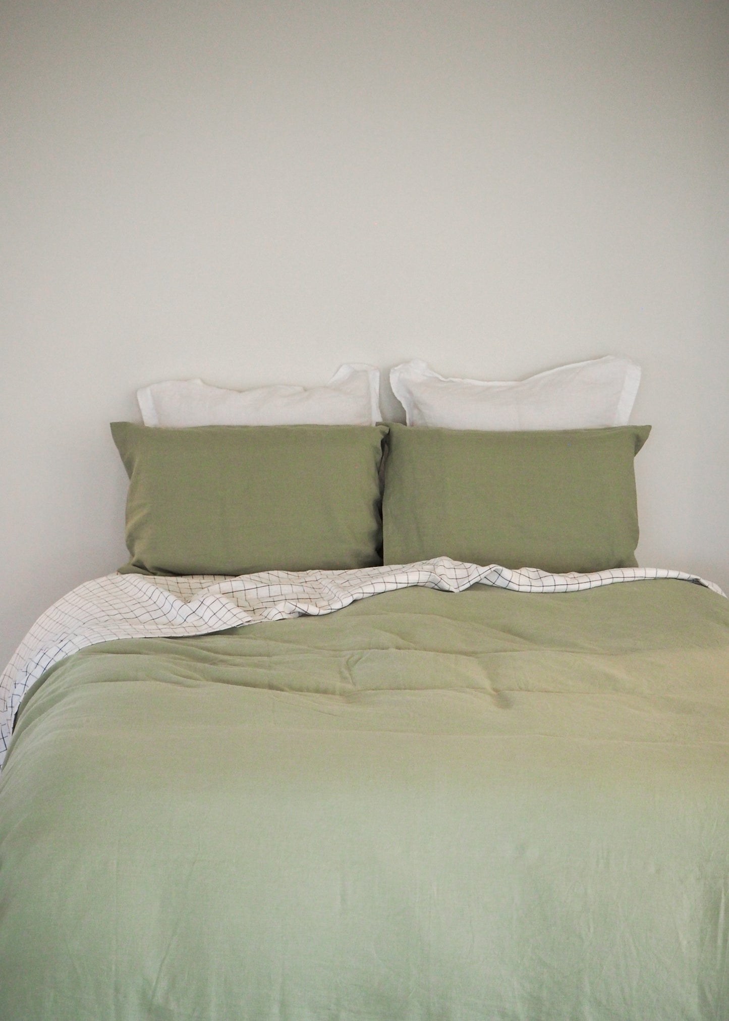 Pistachio Linen Duvet cover Set