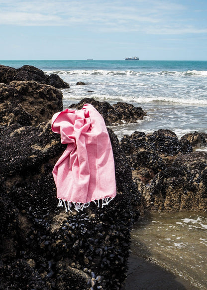 Turkish Beach Towel | Coral Marl
