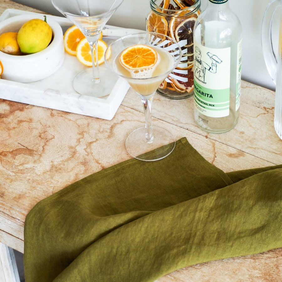 Linen Tea Towel | Moss