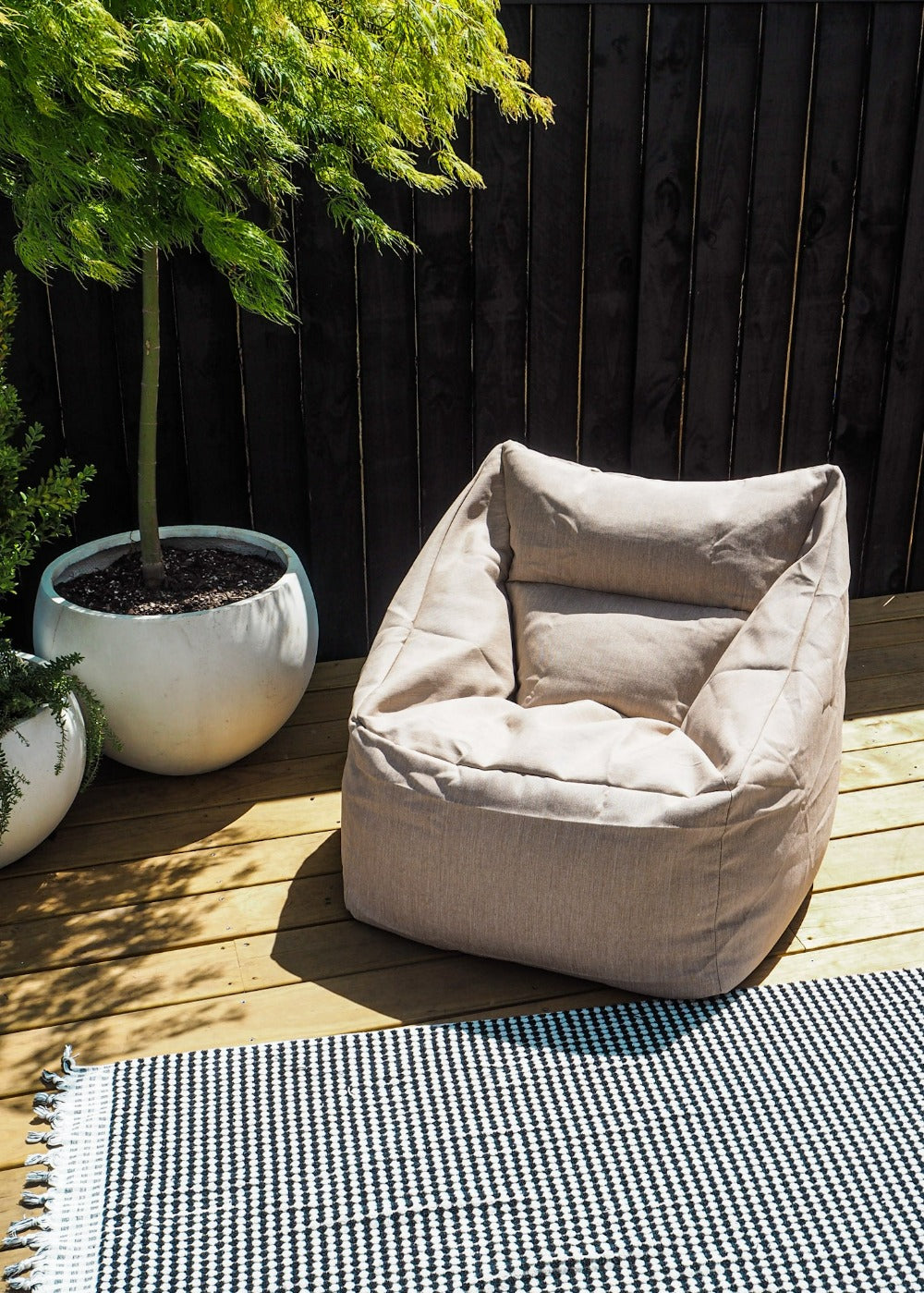 Outdoor Bean Bag Chair | Natural