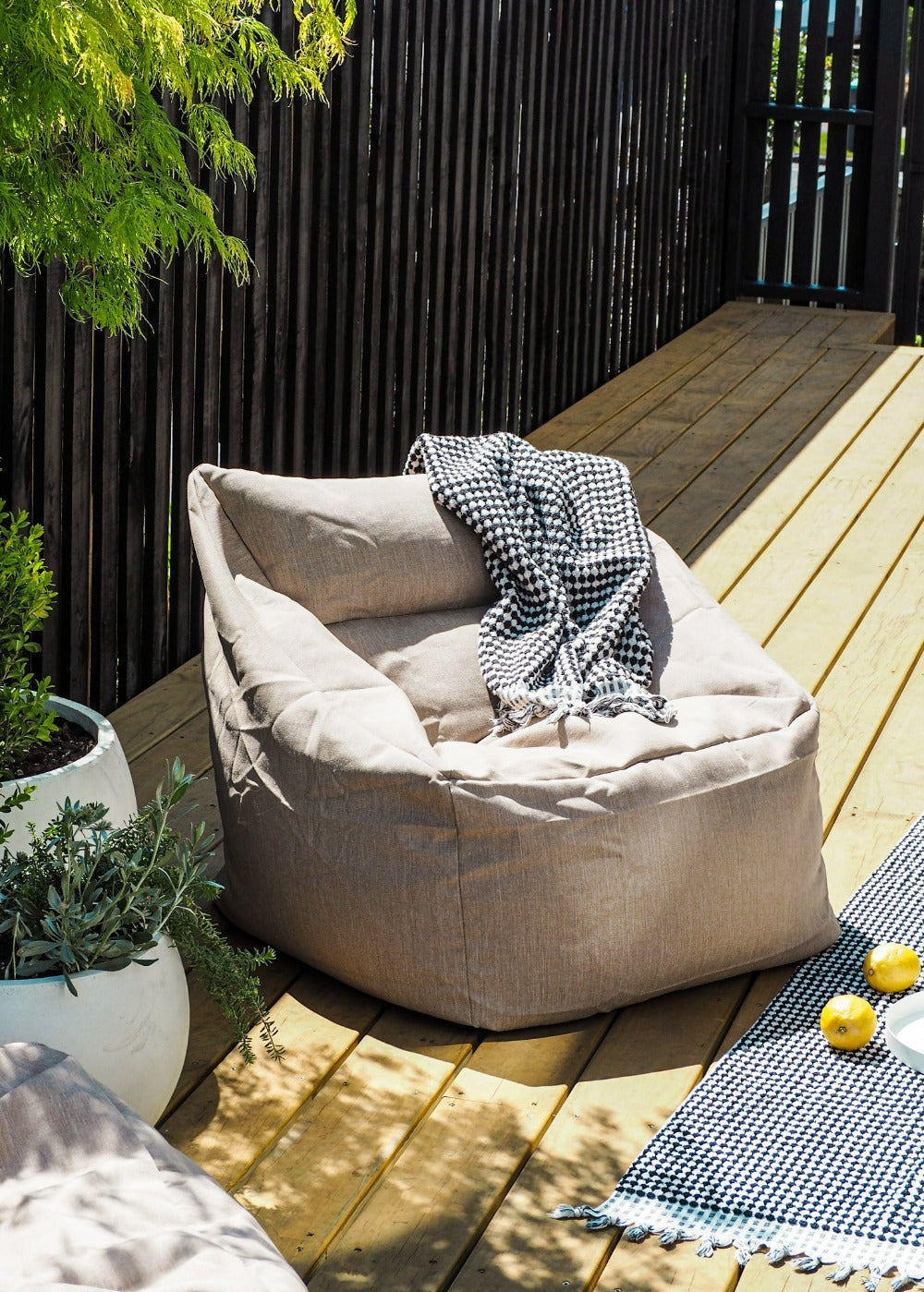 Outdoor Bean Bag Chair | Natural