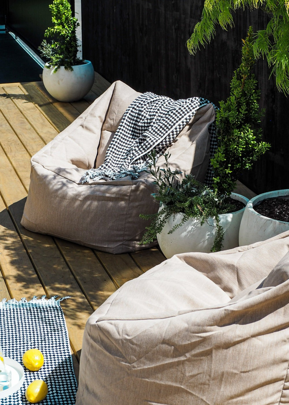 Outdoor Bean Bag Chair | Natural