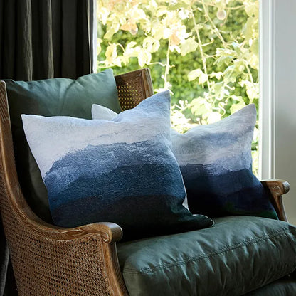 PASTURAL LANDSCAPE LINEN CUSHION COVER