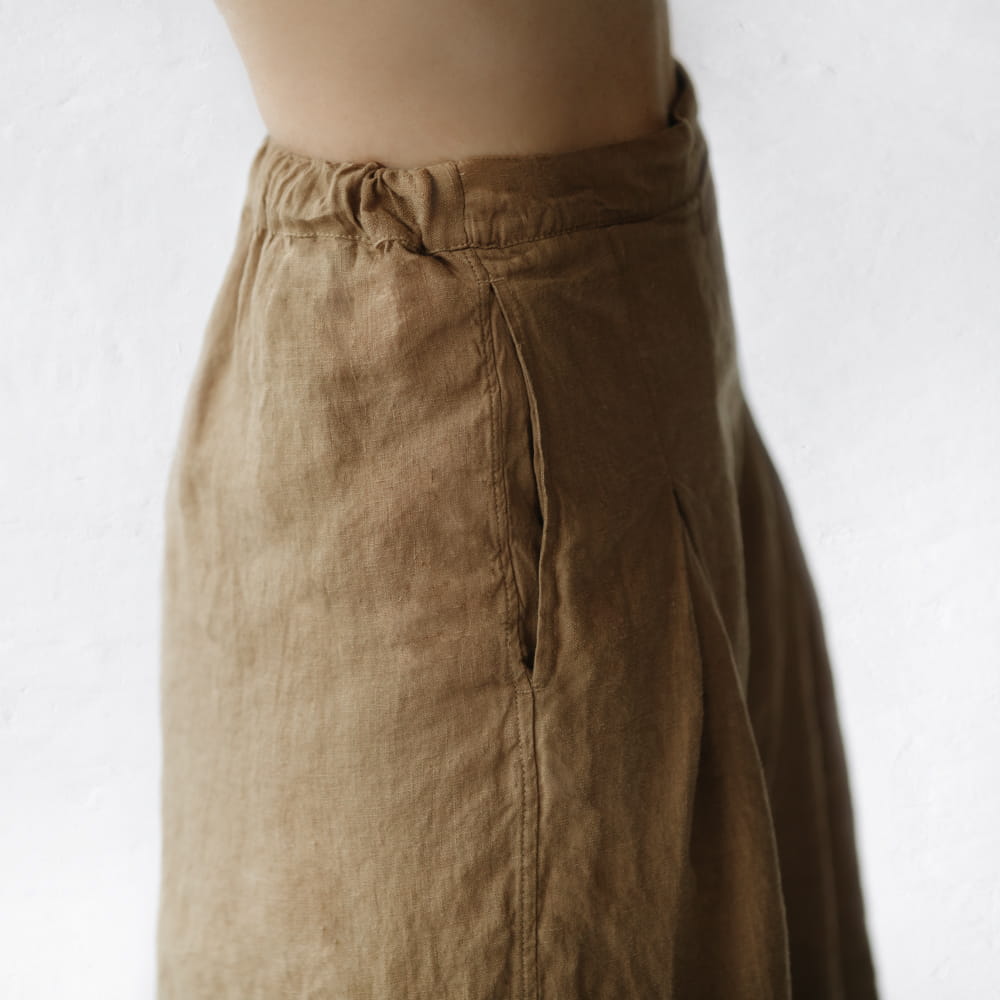 Kumiko Linen Pants | Beige