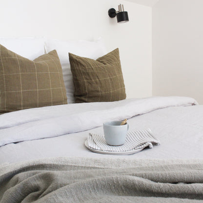 Linen Duvet Cover Set | Dove | Made in Europe