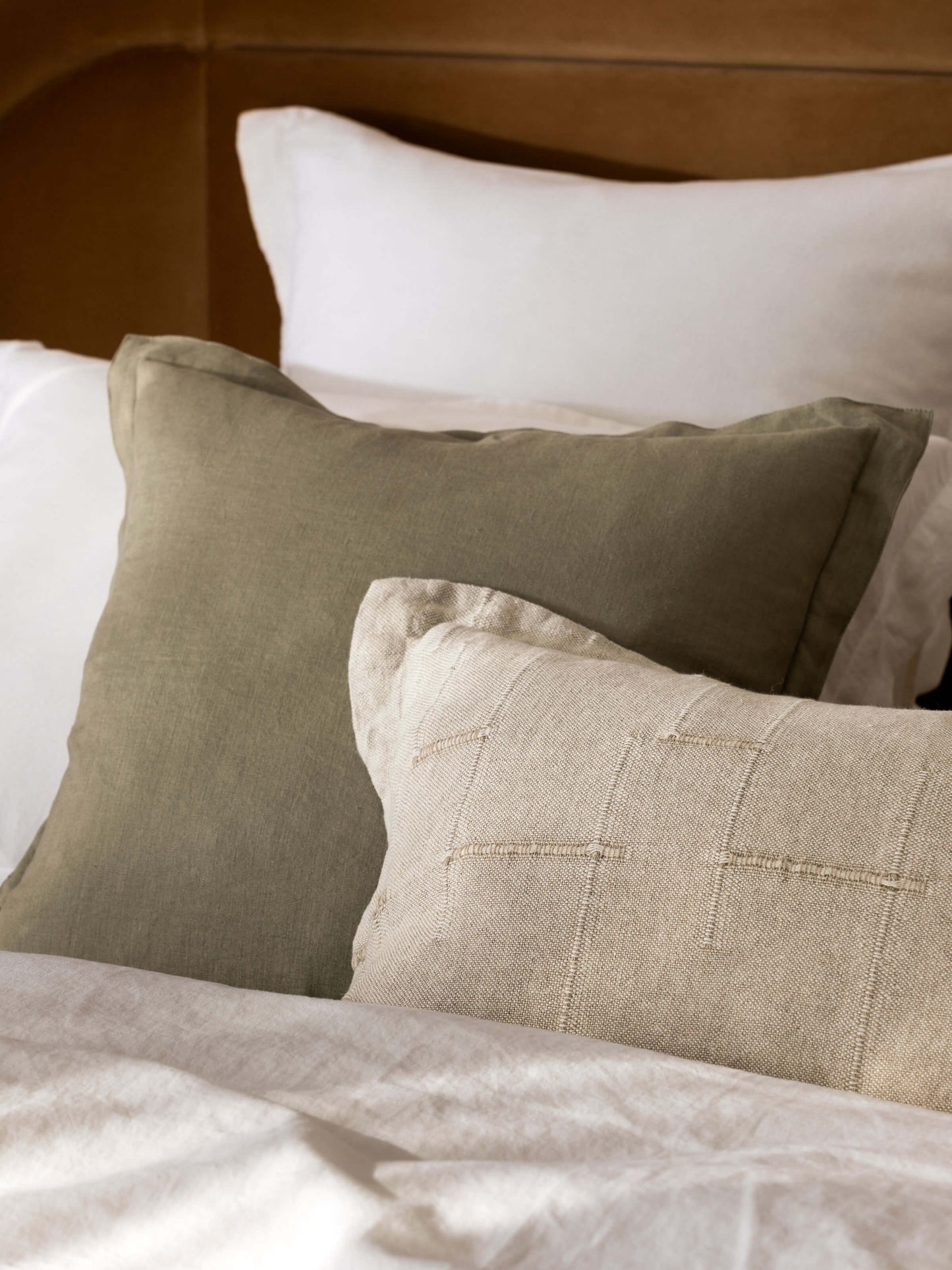 Echo Linen Cushion | Sage