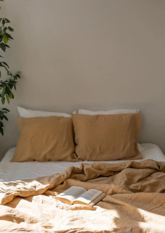 Sand Linen Pillowcases | Made in Europe