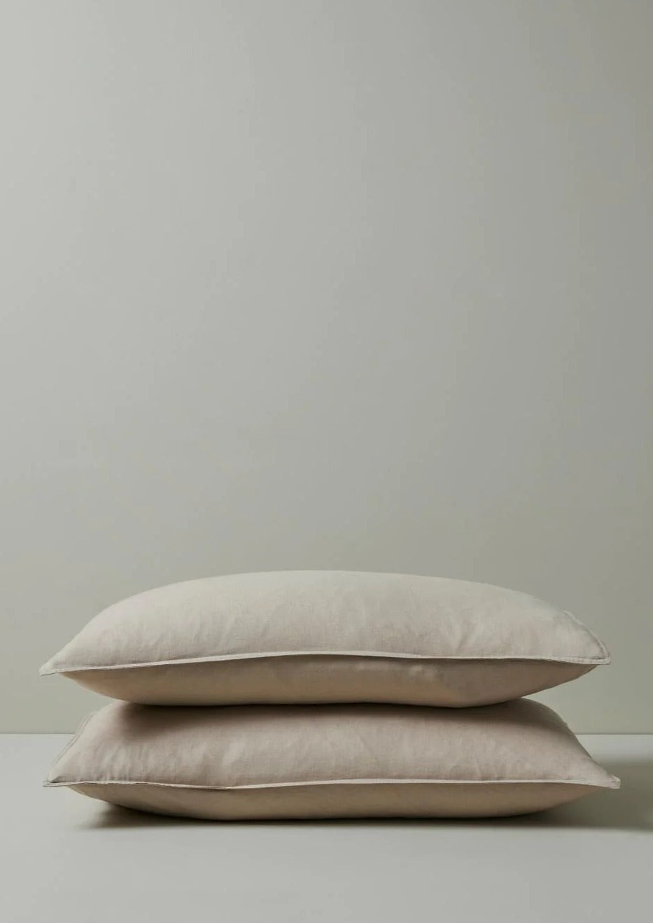 French Flax Linen Pillowcases | Sandy Beige