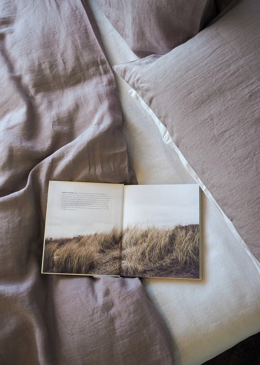 Soft Taupe Linen Flat Sheet