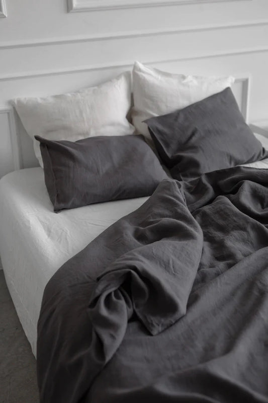 Slate Linen Pillowcases