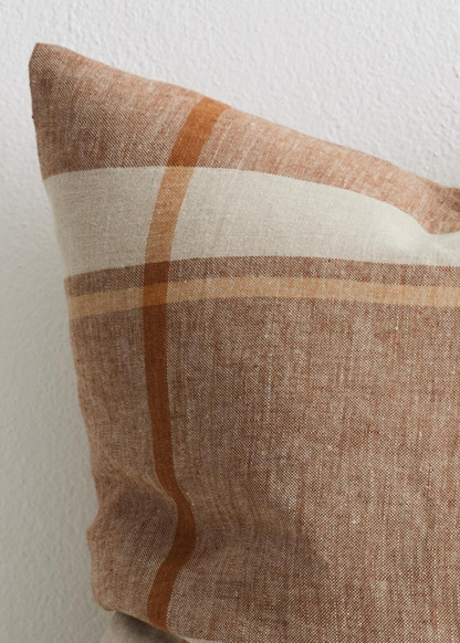 Dembi Linen Cushion - Tobacco