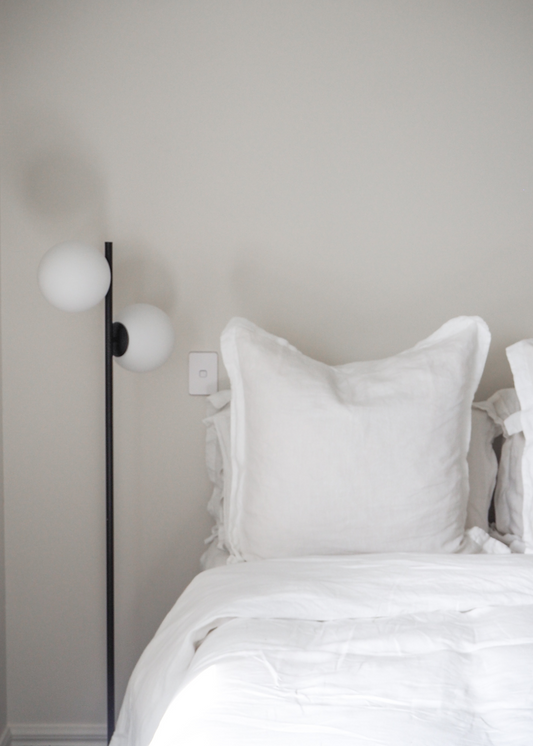 Majesté® Linen Euro Pillowcase | Pure White - Made in New Zealand
