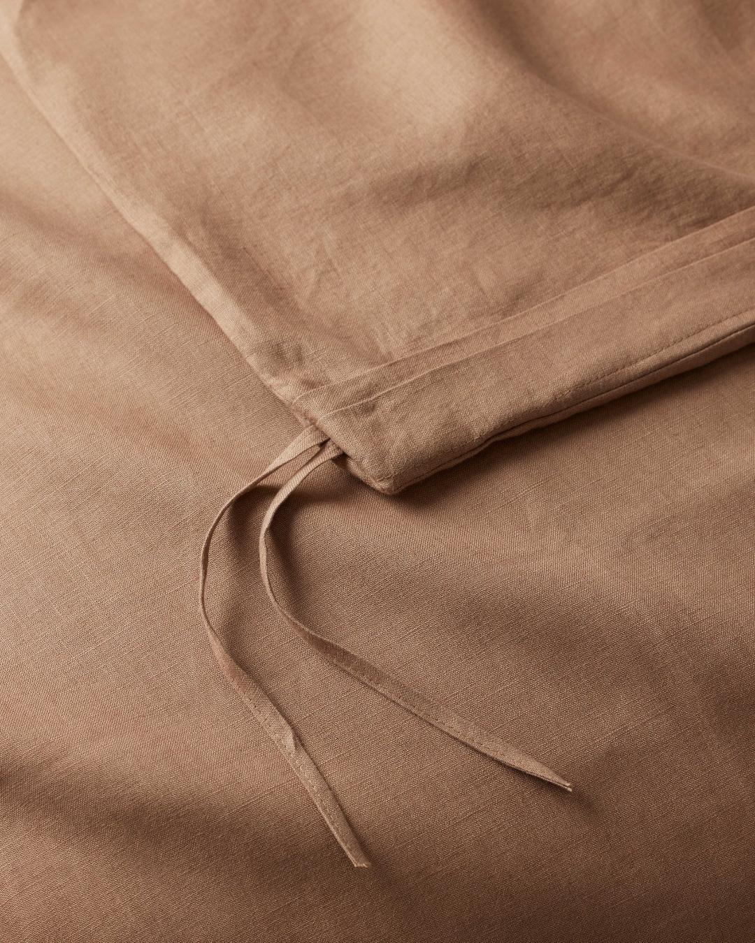 French Flax Linen Duvet Cover | Tan