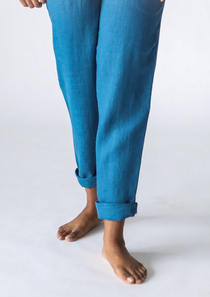 Sailor Linen Pant | Teal