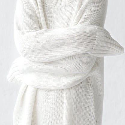 Crew Neck Sweater | Warm White