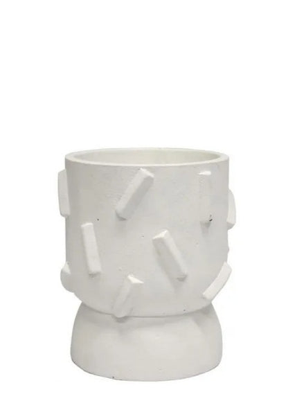 White Dash Vase
