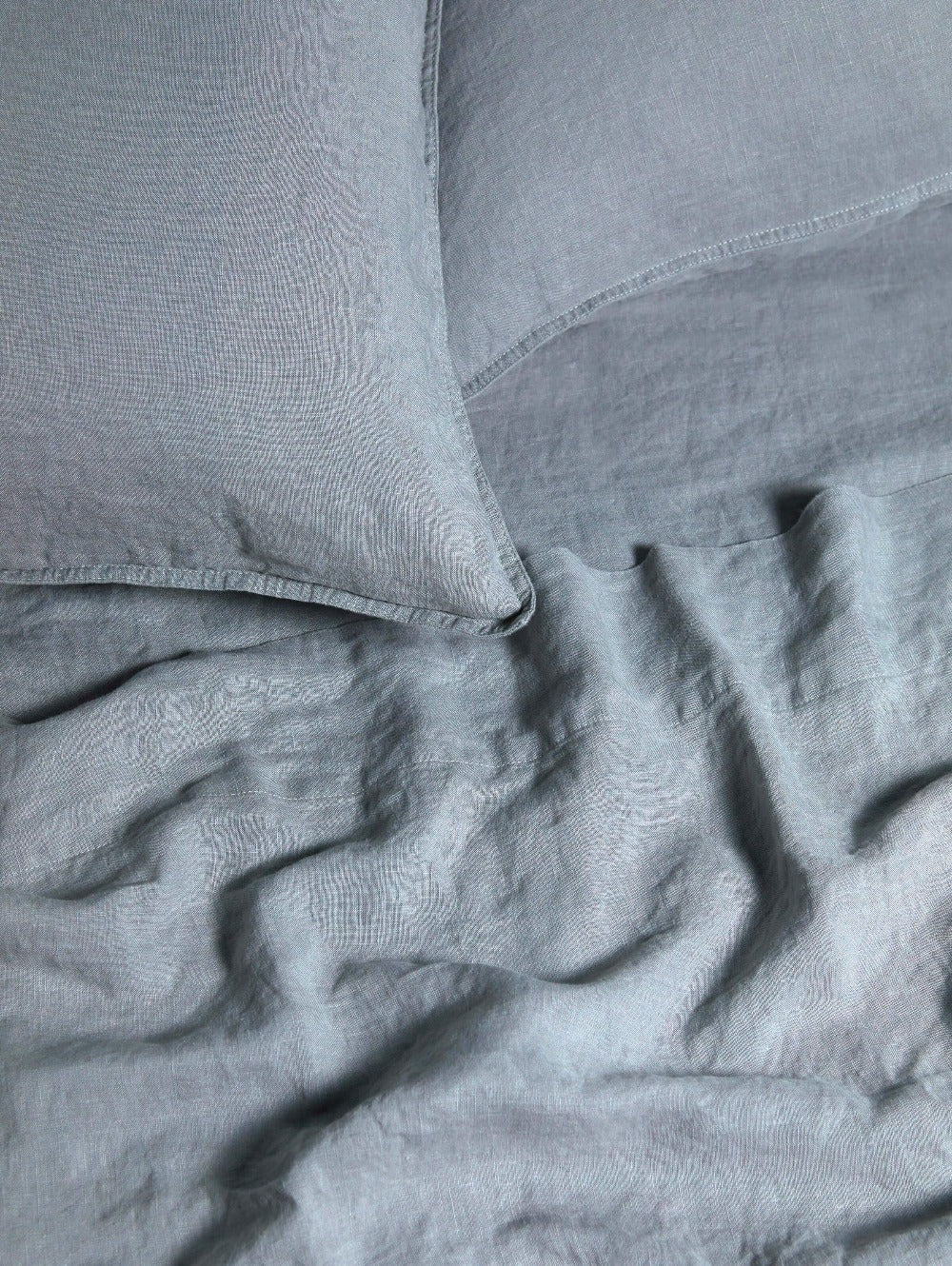 French Linen Duvet Cover Set  | Storm