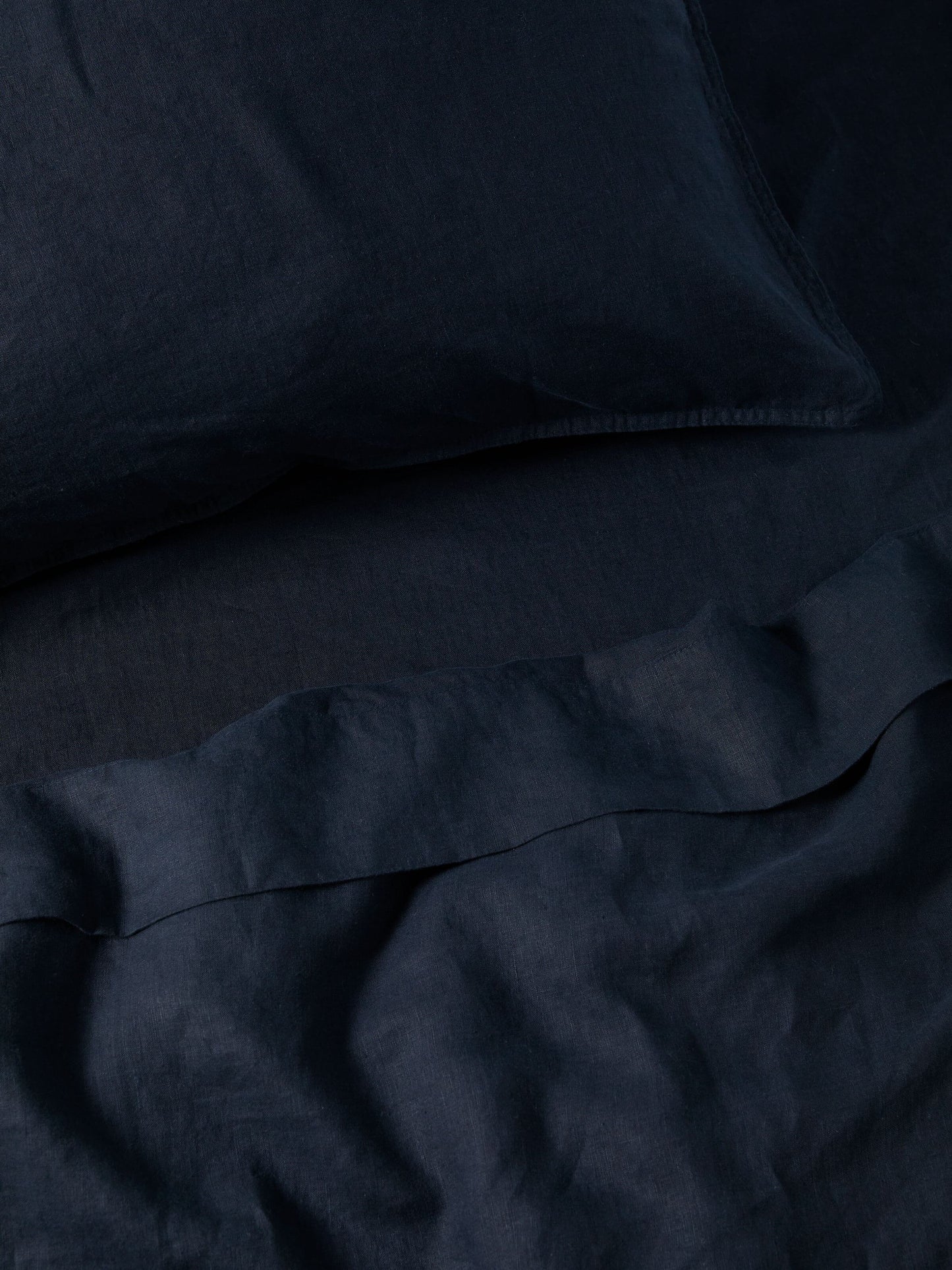 French Linen Pillowcases  | Navy