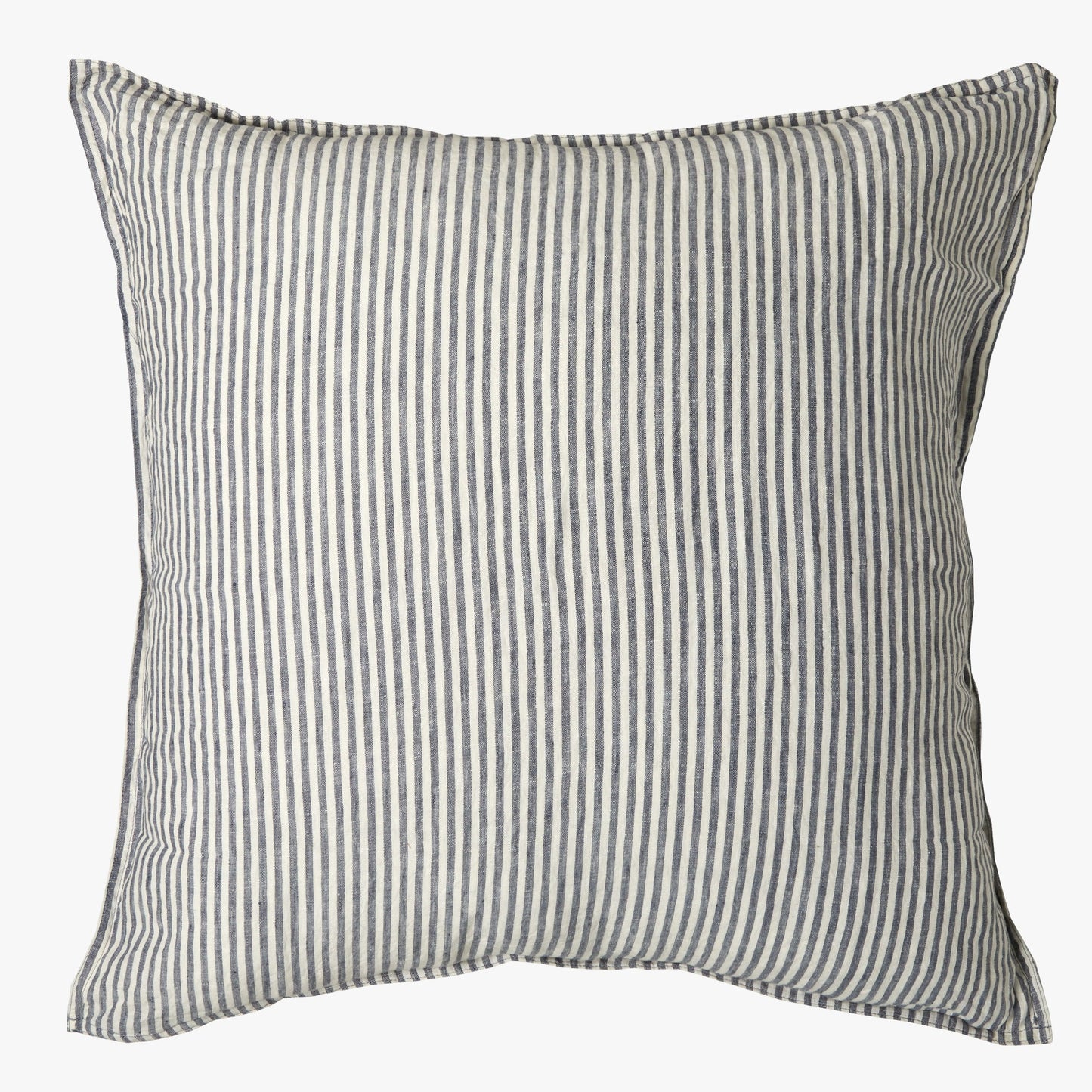 French Linen Pillowcases  | Blue Stripes