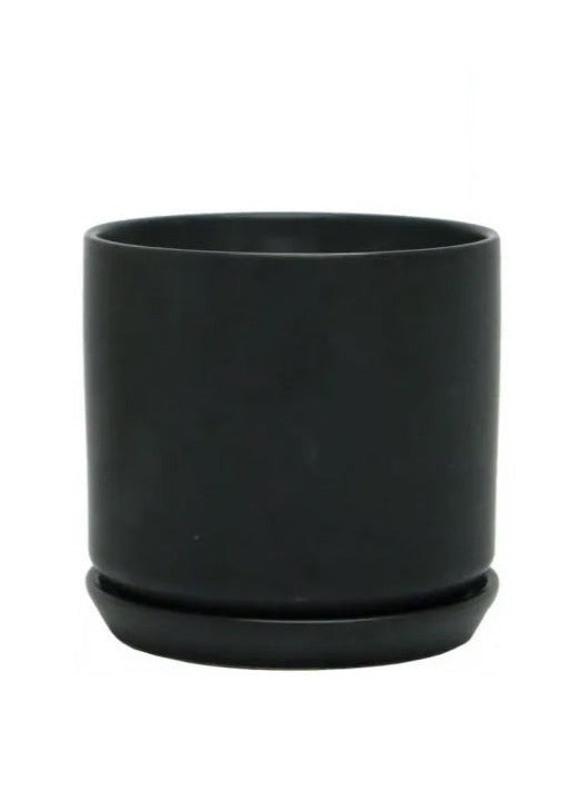 Ceramic Planter | Black | 25cm