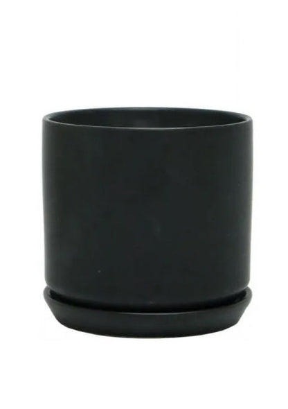 Ceramic Planter | Black | 25cm
