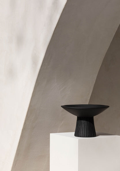 Stoneware Pedestal | Black