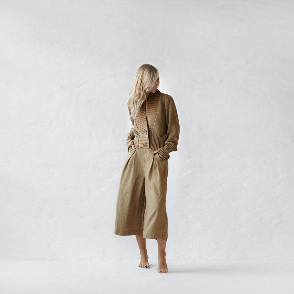 Knit Cardigan | Beige