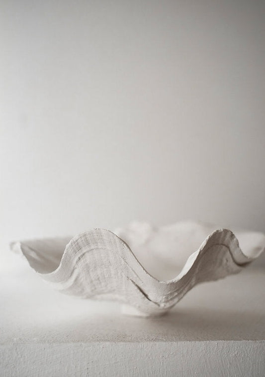 Handmade Small clamshell trinket bowl