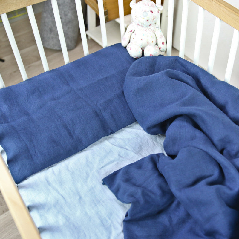 KIDS Linen Duvet Set | Navy