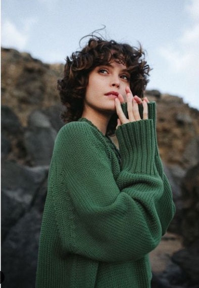 Crew Neck Sweater | Green